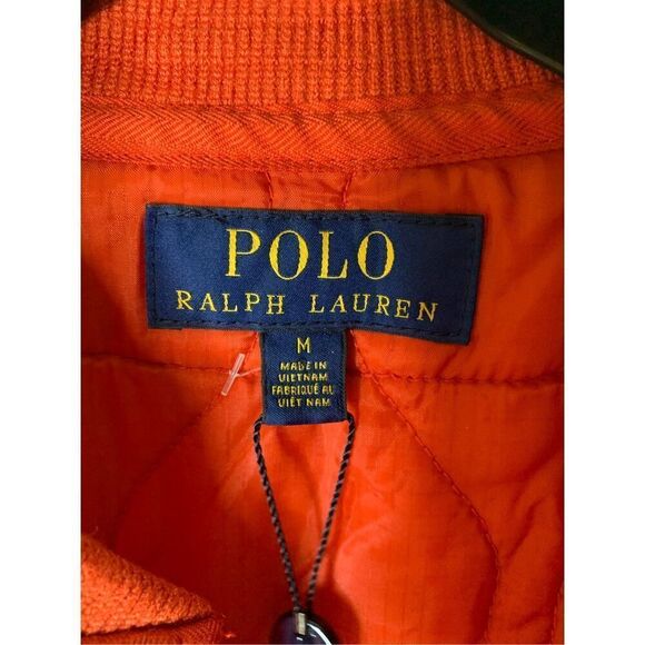 Polo Ralph Lauren Quilted Liner Jacket orange men's size medium NEW WITH TAGS - Picture 4 of 7